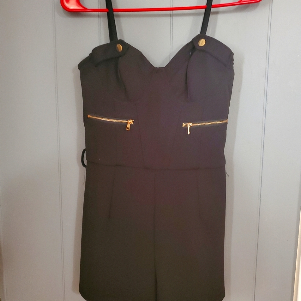 Strapless romper